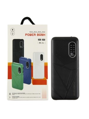 Portable Power Bank 5000mAh WIth Built-In Torch - Black 