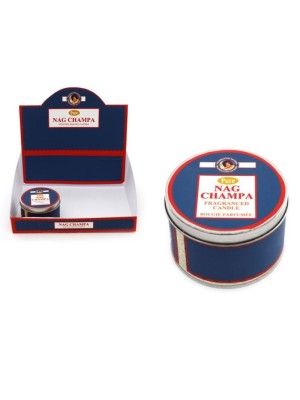 Pure Nag Champa Scented Travel Candle 7.5cm 