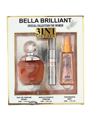 Saffron 3in1 Gift Set for Women - Bella Brilliant