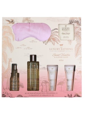 The Luxury Bathing Company Vanilla & Almond Relax 6pcs Gift Set 