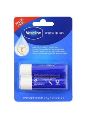Vaseline Original Lip Care Stick - Original (Value Pack)