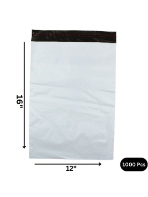 White Polythene 60mu Peel & Seal Mailing Bags 12 x 16'' (1000pcs)
