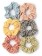 Gingham Design Fabric Scrunchies 10cm - Assorted Colours 