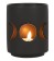 Wholesale Small Black Triple Moon Cut Out Tealight Holder 