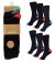 Men's Bamboo Coloured Heel & Toe Socks (3 Pack) - Assorted