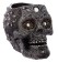 Silver Beaded Skull Head Tea Light Candle Holder 