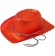 Cowboy Glitter Party Hat - Red