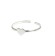 Sterling Silver Heart Design Adjustable Toe Ring