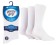 Men's Plain Gentle Grip Socks (3 Pack) - White