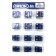 Caflon Blu Mini White Stainless Assorted Birthstone Studs
