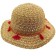 Girls Straw Wide Brim Hat With Tassel Band - Assorted Designs