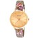 Wholesale Henley Ladies Spring Floral Print Leather Strap Watch - Grey