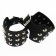 3 Row Conical Studded Leather Wristband