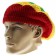 Knitted Peak Hat - Rasta Colours
