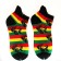 Men's Multi Rasta Man Print Trainer Socks (1 Pack)