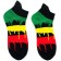 Rasta Dripping Colours Design Trainer Socks