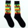 Men's Rasta Design Ankle High Socks 