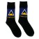 Men's Black "St. Lucia"Design Ankle High Socks - (1 Pack)