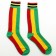 Men's Rastafarian Flag Design Ankle High Socks (1 Pack)