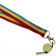 Wholesale Silver Whistle With Lanyard - Pansexual Colours