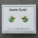 Silver Austrian Crystal Duck Studs-Asst Colours(8mm)