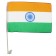 Twin Pack India Car Flag (15"x10")