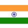 Twin Pack India Car Flag (15"x10")
