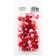Two Toned Hair Braiding Beads - Red/White