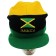 Unisex Jamaica Flag & Stripes Peak Hat 