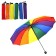 Wholesale Foldable Compact Rainbow Umbrella 