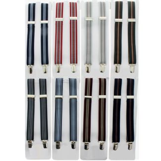 Children's Braces Dark Stripes Assortment (25mm)