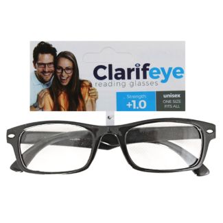 Clarifeye Reading Glasses +1.0 - Assorted Colours 
