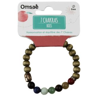 7 Chakras Genuine Gemstone Bead Bracelet 