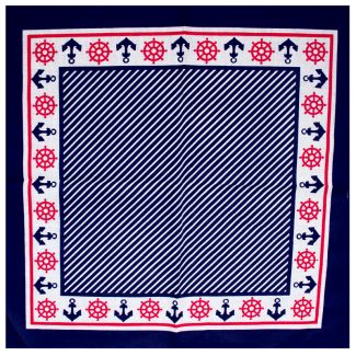  Sailor Pattern Bandana (Anchors & Helms)