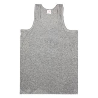 Men's Grey 100% Cotton Vest 