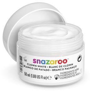 Snazaroo Clown White Face Paint - 50ml
