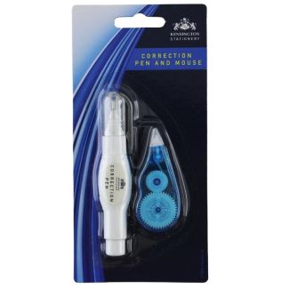2pcs Correction Pen And Correction Mouse Set
