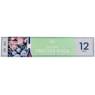 12pcs Zip Seal Freezer Bags (25x25cm)