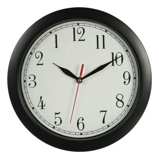 Backwards Plastic Wall Clock 