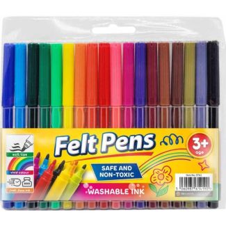 18pcs Paper Point Felt Tip Colouring Pens 