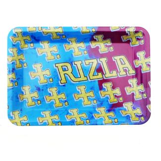 Rizla Multi Logo Metal Rolling Tray - Mini (18 x 12 cm)