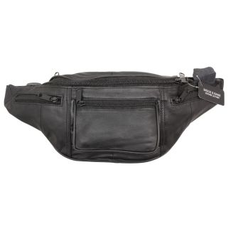 Wholesale Biggs & Bane Genuine Leather Black Bum Bag
