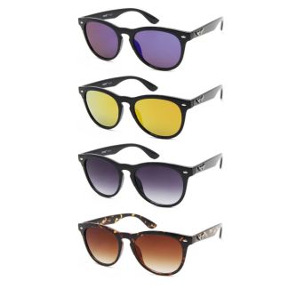 Unisex Designer Round Sunglasses With Pouch - Assorted