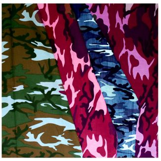 Camouflage Print Bandanas Assorted Colours