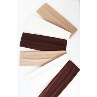 Wholesale Natural Plain 7cm Wide Headbands-Assorted Colours