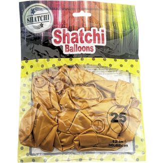 25pcs 12" Latex Metallic Gold Balloons