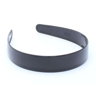 2.5cm Wide Black Plastic Aliceband