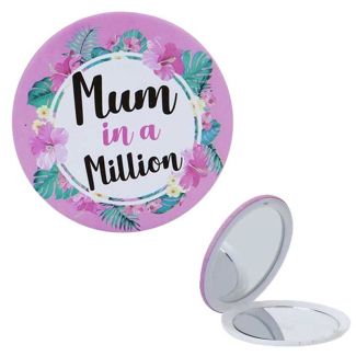 Mum in a Million Compact Mirror - 7.5cm x 7.5cm