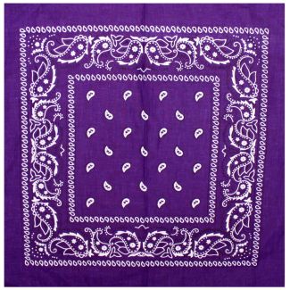 Paisley Bandanas - Dark Purple