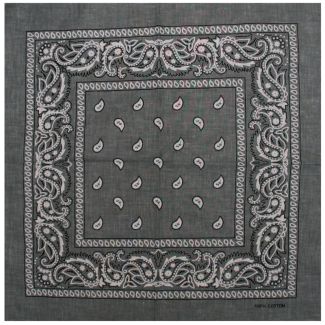 Paisley Bandanas - Dark Grey